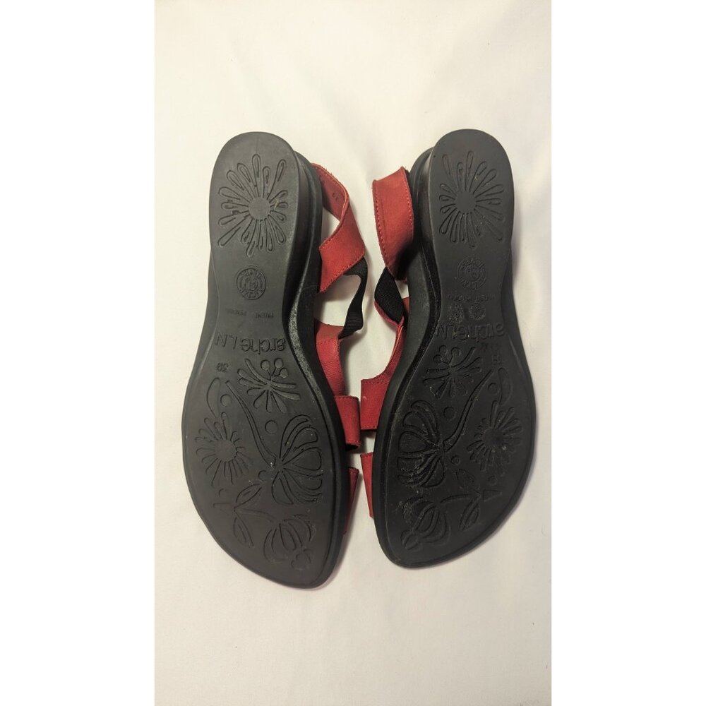 ARCHE Red Sandals Size 39 aka around size 8 - Picture 9 of 9